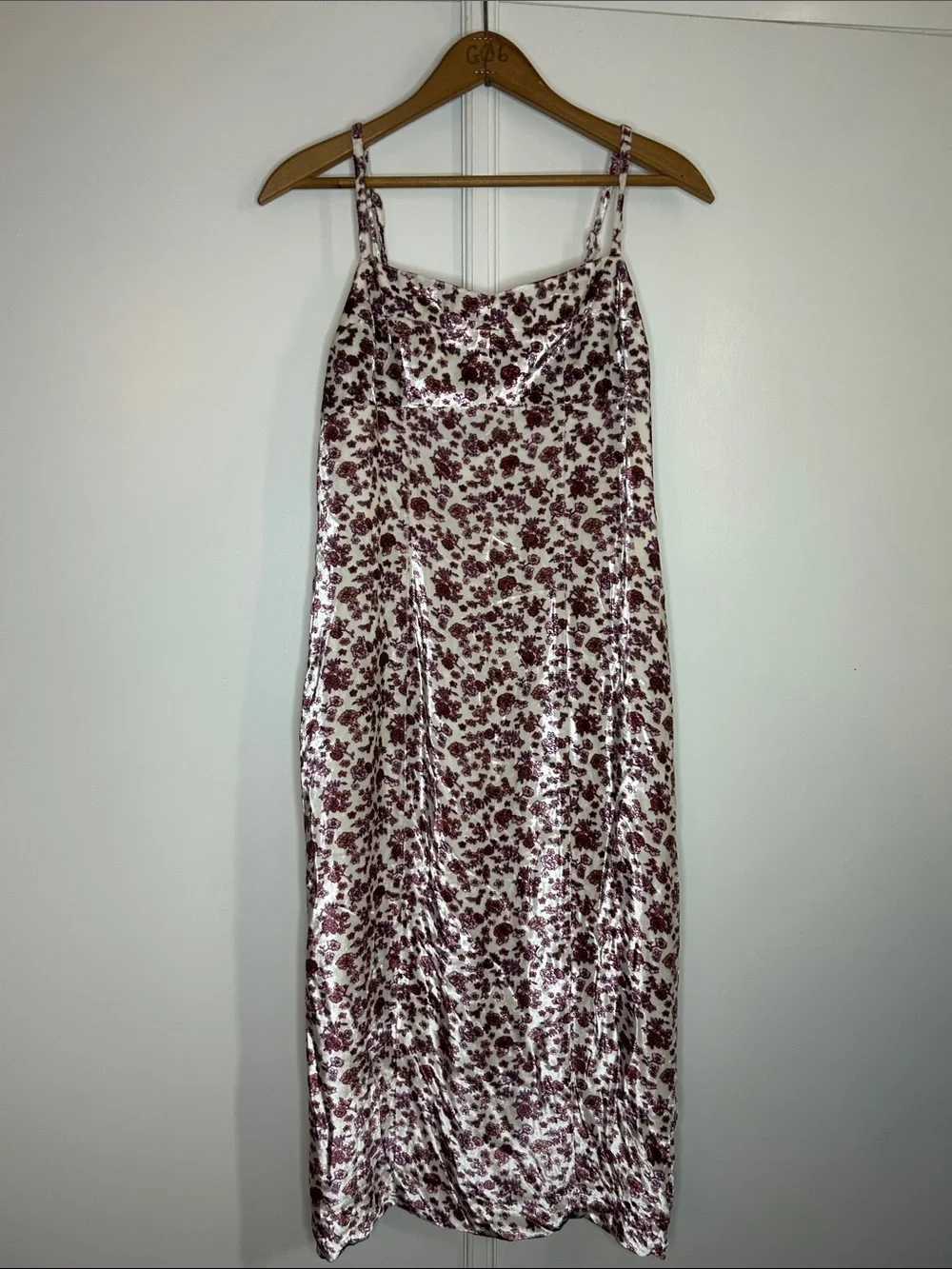 J.Crew Collection Velvet Floral Slip Dress | Luxe Romantic Midi Dress